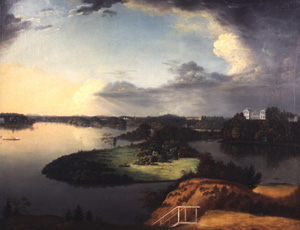 View from Bordentown Hill on the Delaware (Point Breeze) by Charles B. Lawrence.